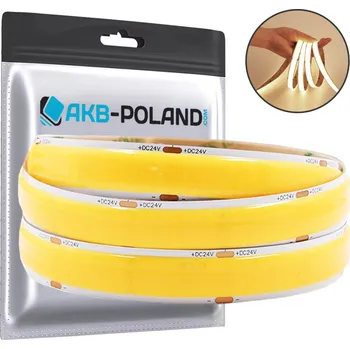 LED páska LED Neon COB pásek 24V ROLE 5M 4800 DIOD 4000K BÍLÁ NEUTRÁLNÍ VÝKONNÁ