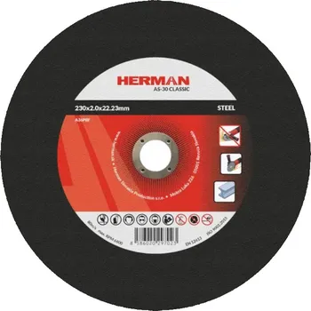 Brusný kotouč HERMAN Řezný kotouč na ocel 230x2,0x22,23 mm AS-30 Classic