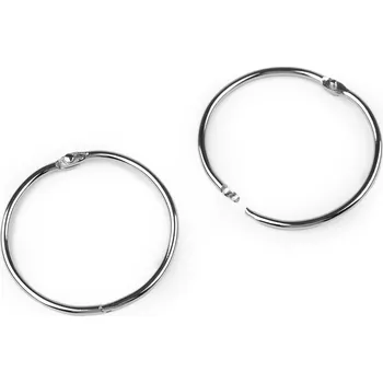 Rozpojovací / knihařský kroužek, malé, 7 (Ø50 mm) nikl