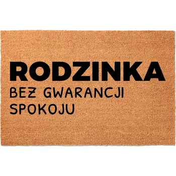 Rohožka KOKOSOVÁ VSTUPNÍ ROHOŽKA 40X60CM - VTIPNÁ RODINKA BEZ ZÁRUKY