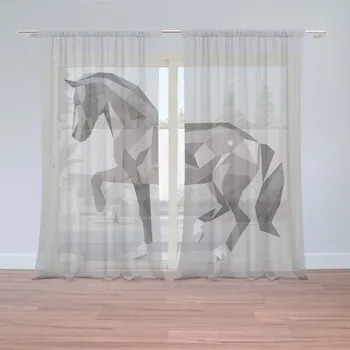 Záclona Sablio Záclony Kůň: 2 ks - 150x250 cm - Sablio