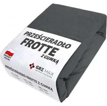 Prostěradlo Froté prostěradlo s gumičkou 120x200 POLSKÉ SILNÉ FROTÉ GRAFITOVÉ