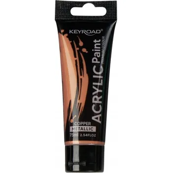 Vodová barva Akrylová metalická Barva KEYROAD 75 Ml v měděné tubě