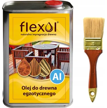 barva a nátěr na dřevo Impregnační olej na exotické dřevo FLEXOL 1L