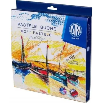 Pastelka SUCHÉ UMĚLECKÉ PASTELKY pro KRESLENÍ velká SADA PASTELEK 36 Barev Astra