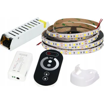 LED páska SADA 10m LED pásek 5050 Studená bílá + DOTYKOVÝ vypínač
