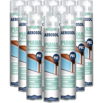 Montážní pěna 12 KUSŮ NÍZKOEXPANZNÍ PISTOLOVÁ PUR PĚNA CELOROČNÍ