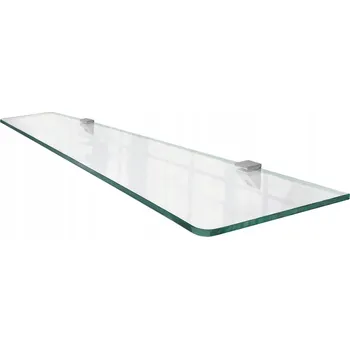 police Police z tvrzeného skla 50x13 cm pro montáž na stěnu s držáky do koupelny