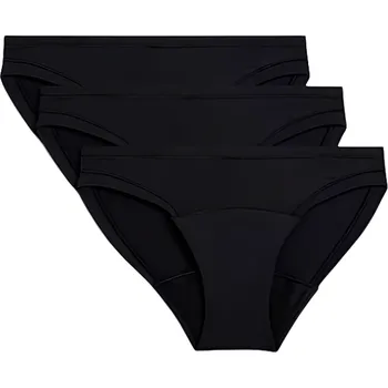Menstruační kalhotky Marks & Spencer Vysoce savé menstruační kalhotky - bikini, 3 ks, barva černá, velikost 16