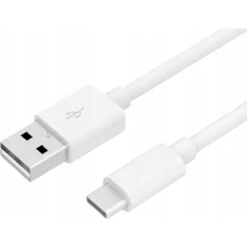 Datový kabel Kabel R2 Invest USB - USB typ C, 1 m, bílý