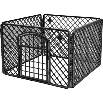 ohrádka pro psa Leobert Psí ohrada 90 x 90 x 60 cm černá