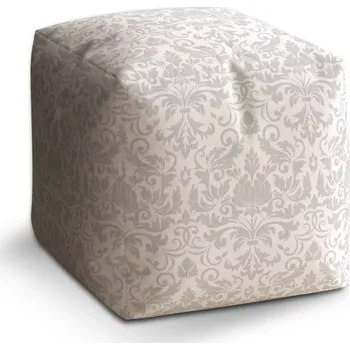 Taburet Sablio Taburet Cube Damašková krajka: 40x40x40 cm