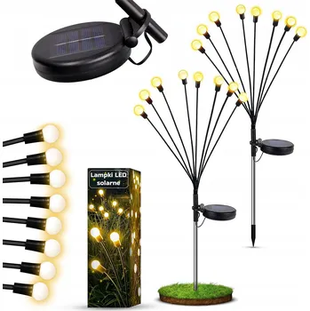 Venkovní osvětlení Solární lampa zapichovací Masterled černá 73 cm 2 ks