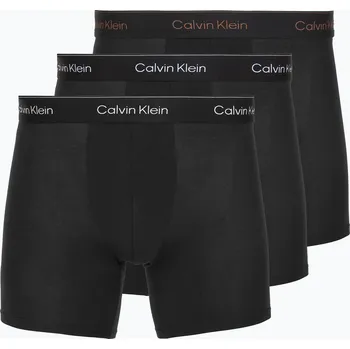 Pánské spodní prádlo Boxerky Calvin Klein LV00NB4394 Brief 3 páry black/chalk logo/black/curry