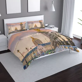 Povlečení Saténové povlečení Paříž Elysejský palác - Sablio - 140x200 / 90x70