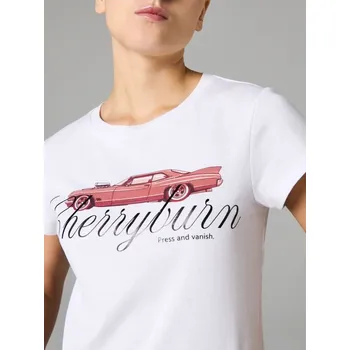 Sinsay - Bavlněná košilka s potiskem - bílá - 101HB-00X - 101HB-00X-XS