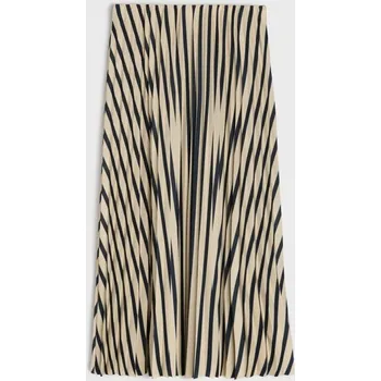 Oblečení a móda Sinsay - Pruhovaná plisovaná midi sukně - černá - 271GZ-99X - 271GZ-99X-XXL