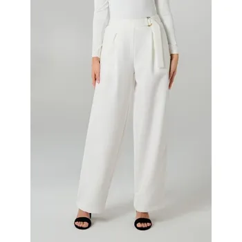 Sinsay - Kalhoty palazzo s&nbsp;páskem - krémová - 957GZ-01X - 957GZ-01X-XXL