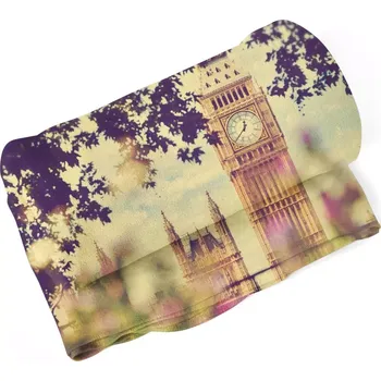 deka Deka Londýn Big Ben Flowers - Sablio - 150x120 cm