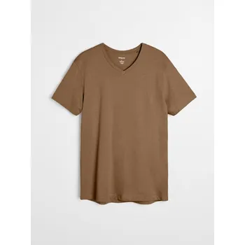 Sinsay - Bavlněné tričko Basic - hnědá - 290HL-82X - 290HL-82X-2XL