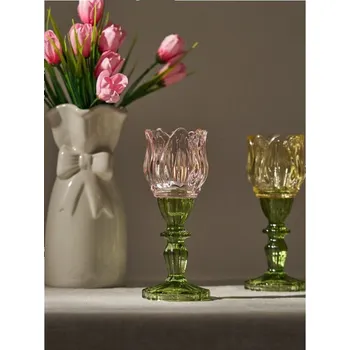 Svícen Sinsay - Skleněný svícen - pastelová růžová - 611HZ-03X - 611HZ-03X-ONE