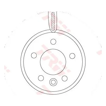 Brzdový kotouč Brzdový kotouč vw crafter ii 16> přední lp 2.0 tdi rwd 17> WTRW DF6589S