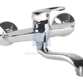 Vodovodní baterie Baterie do zdi prohnutá, chrom, VITTORIA rozteč: 150 mm, ram 200 mm, kartuše 35 mm, balení 1 ks