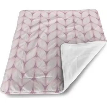 Dětská deka Sablio Dětská deka pro miminko Bledě růžové pletení - 80x100 cm