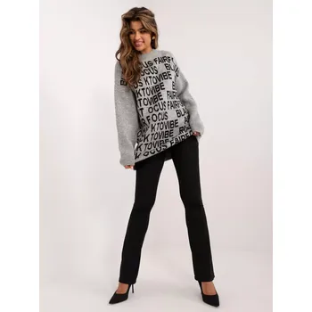 Dámský svetr Jumper BA SW 0546.07 šedý jedna velikost