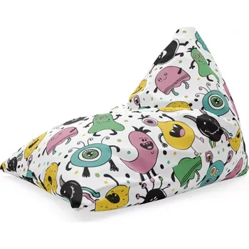 Sedací pytel Sablio Sedací vak Triangl Příšerky: 120 x 100 x 100 cm - Sablio