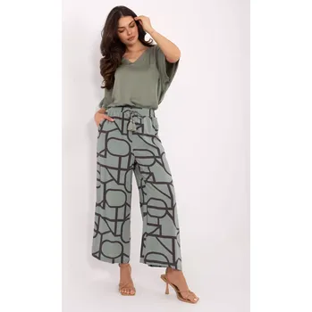 Dámské kalhoty Kalhoty D73771M62237G pistácie XL