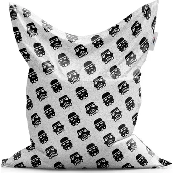 Sedací pytel Sablio Sedací vak Classic Star Wars Stormtrooper Pattern šikmý - 150x100 cm