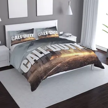 Povlečení Saténové povlečení Call of Duty Bojiště - Sablio - 140x200 / 90x70