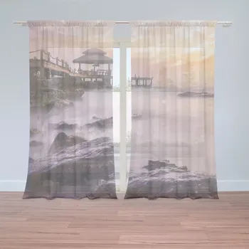 Záclona Sablio Záclony Mlha nad mořem: 2 ks - 150x250 cm - Sablio