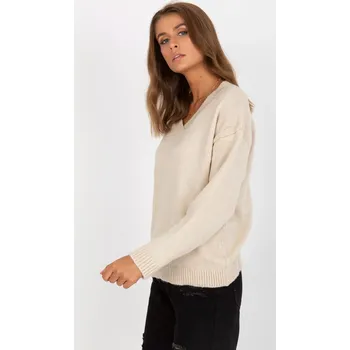 Dámský svetr Svetr LC SW 0332.17 béžová jedna velikost