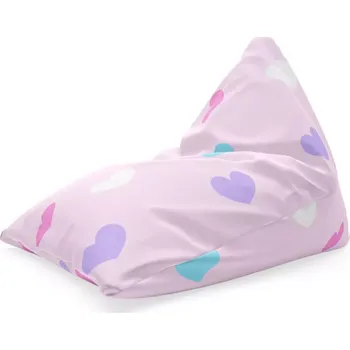 Sedací pytel Sablio Sedací vak Triangl Srdce vedle srdce: 120 x 100 x 100 cm - Sablio