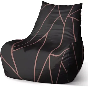 Sedací pytel Sedací vak Bean Růžové obrazce - Sablio - 60 x 70 x 70 cm