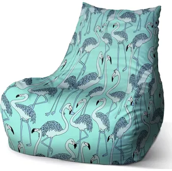 Sedací pytel Sedací vak Bean Plameňáci - Sablio - 100 x 90 x 45 cm