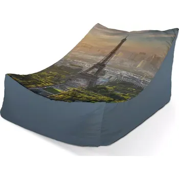 Sedací pytel Sedací vak Lounge Paříž Eifellova věž Skyline - Sablio - 80 x 95 x 50 cm