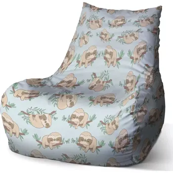 Sedací pytel Sedací vak Bean Lenochodi na větvi - Sablio - 60 x 70 x 70 cm