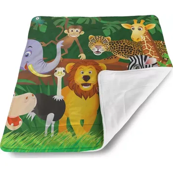 Dětská deka Sablio Dětská deka pro miminko Zvířátka - 80x100 cm