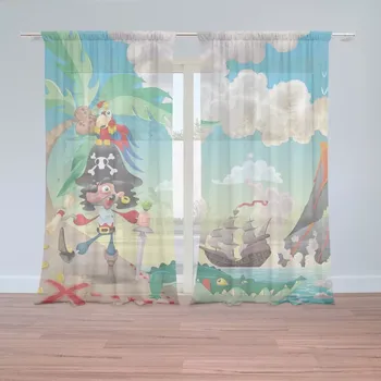 Záclona Sablio Záclony Pirát: 2 ks - 150x250 cm - Sablio