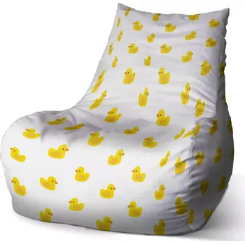 Sedací pytel Sedací vak Bean Žluté kačenky - Sablio - 60 x 70 x 70 cm