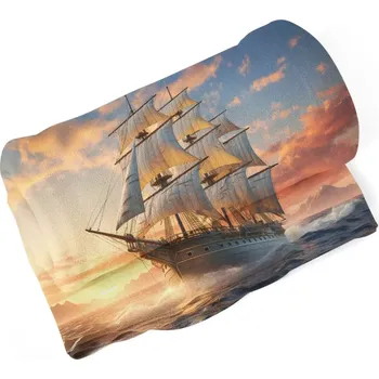 deka Sablio Deka Plachetnice ve vlnách při východu slunce - 150x120 cm