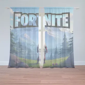 Záclona Sablio Záclony FORTNITE Horská krajina: 2ks 150x250cm