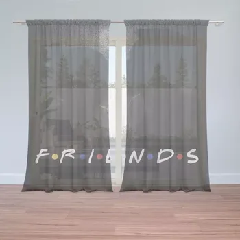 Záclona Sablio Záclony Seriál přátelé FRIENDS Polibek: 2ks 150x250cm