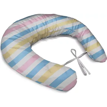 Kojící polštář Sablio Těhotenský polštář Barevné pruhy