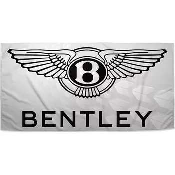 Ručník Sablio Ručník s potiskem Bentley na bílé - 30x50 cm