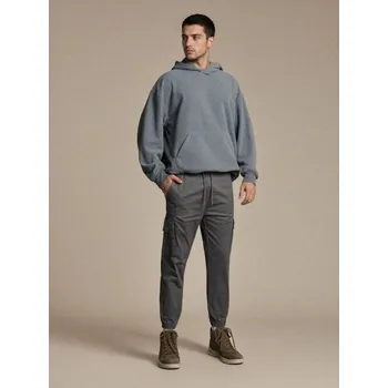 Pánské kalhoty Sinsay - Kalhoty jogger cargo - šedá - 165EV-90X - 165EV-90X-28