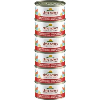 Almo Nature Cat HFC Multipack kuře a krevety 6x 70 g